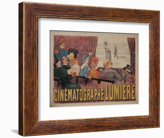 Poster for Cinematograph Lumiere-Marcellin Auzolle-Framed Art Print
