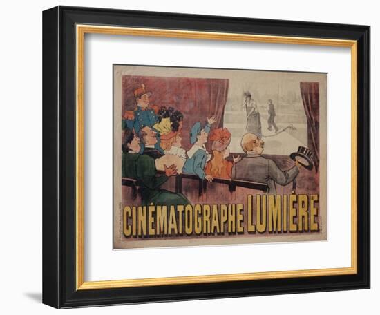 Poster for Cinematograph Lumiere-Marcellin Auzolle-Framed Art Print