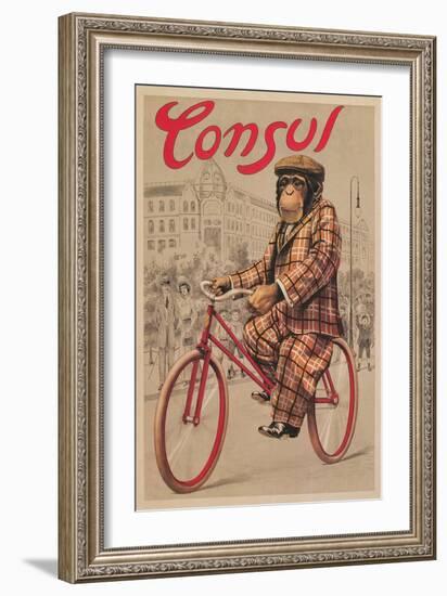 Poster for Consul Bicycles-null-Framed Art Print