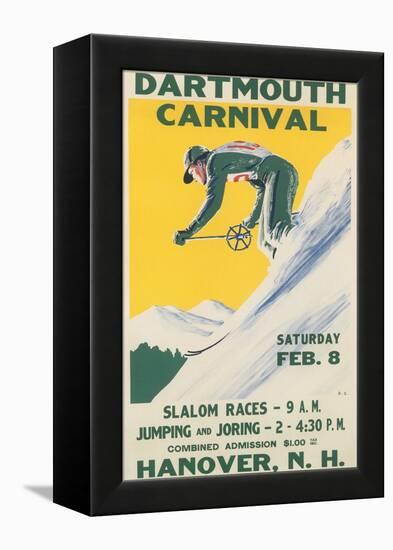 Poster for Dartmouth Skiing Carniival-null-Framed Stretched Canvas