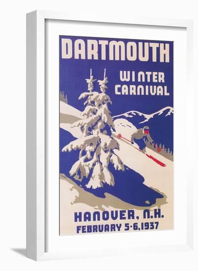 Poster for Dartmouth Winter Carnival-null-Framed Premium Giclee Print