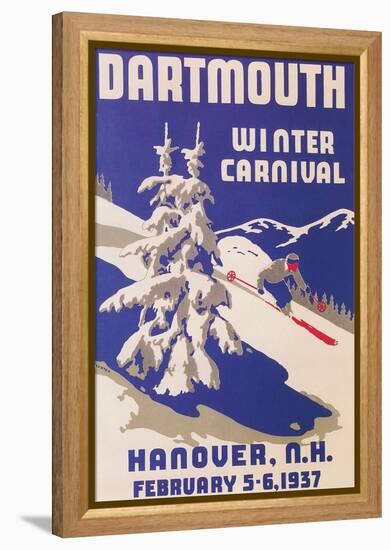 Poster for Dartmouth Winter Carnival-null-Framed Stretched Canvas