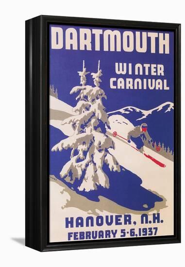 Poster for Dartmouth Winter Carnival-null-Framed Stretched Canvas