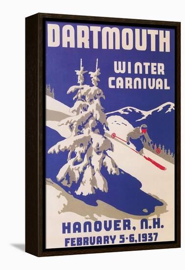 Poster for Dartmouth Winter Carnival-null-Framed Stretched Canvas