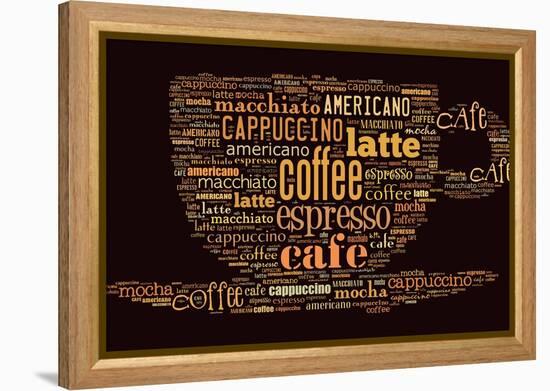 Poster For Decorate Cafe Or Coffee Shop-alanuster-Framed Stretched Canvas