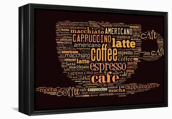 Poster For Decorate Cafe Or Coffee Shop-alanuster-Framed Stretched Canvas