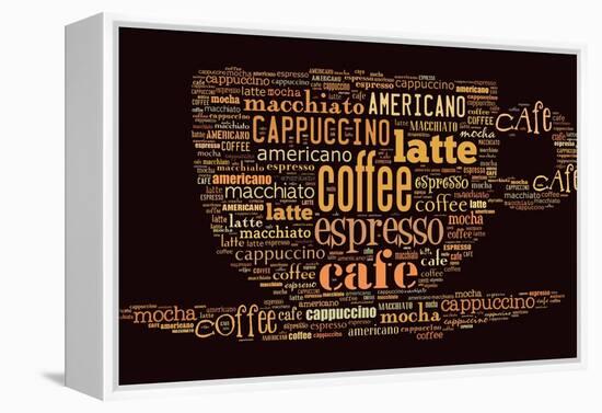 Poster For Decorate Cafe Or Coffee Shop-alanuster-Framed Stretched Canvas