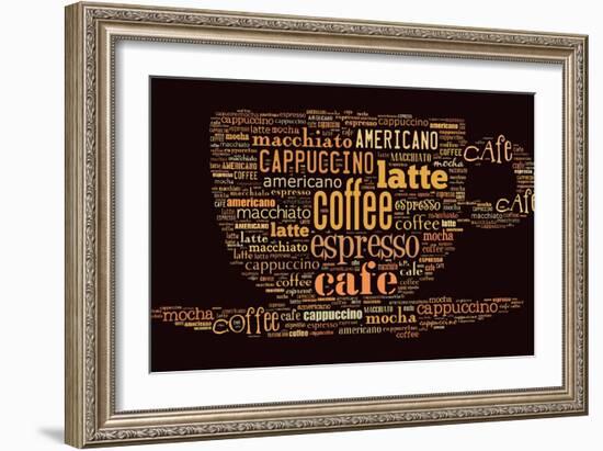 Poster For Decorate Cafe Or Coffee Shop-alanuster-Framed Art Print