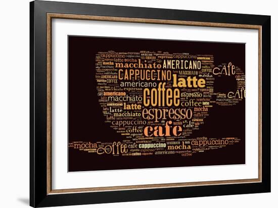 Poster For Decorate Cafe Or Coffee Shop-alanuster-Framed Art Print