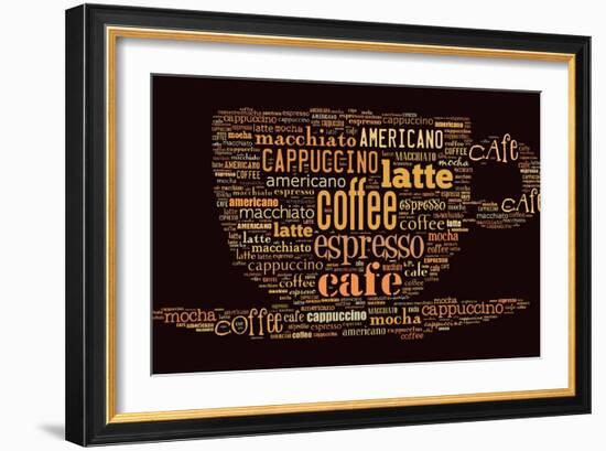 Poster For Decorate Cafe Or Coffee Shop-alanuster-Framed Art Print