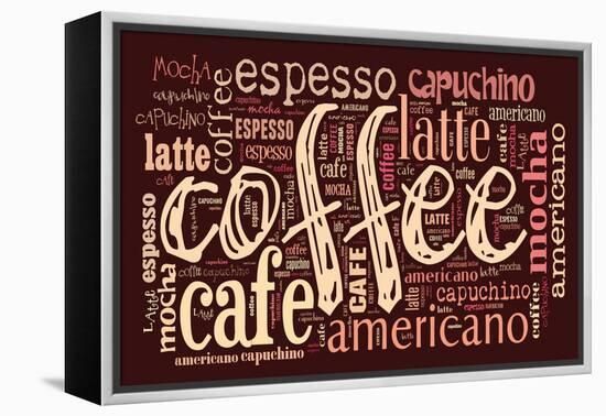 Poster For Decorate Cafe Or Coffee Shop-alanuster-Framed Stretched Canvas