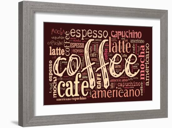 Poster For Decorate Cafe Or Coffee Shop-alanuster-Framed Art Print