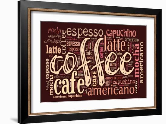 Poster For Decorate Cafe Or Coffee Shop-alanuster-Framed Art Print