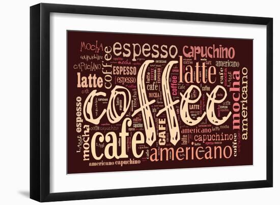 Poster For Decorate Cafe Or Coffee Shop-alanuster-Framed Art Print