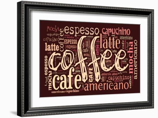 Poster For Decorate Cafe Or Coffee Shop-alanuster-Framed Art Print