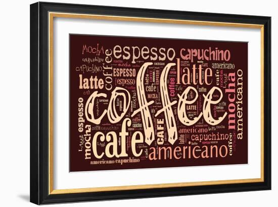 Poster For Decorate Cafe Or Coffee Shop-alanuster-Framed Art Print