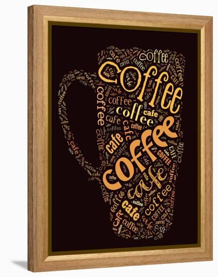 Poster For Decorate Cafe Or Coffee Shop-alanuster-Framed Stretched Canvas