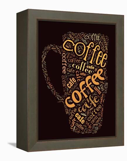 Poster For Decorate Cafe Or Coffee Shop-alanuster-Framed Stretched Canvas