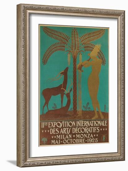 Poster for Decorative Arts Exhibition-null-Framed Art Print