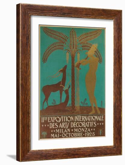 Poster for Decorative Arts Exhibition-null-Framed Art Print