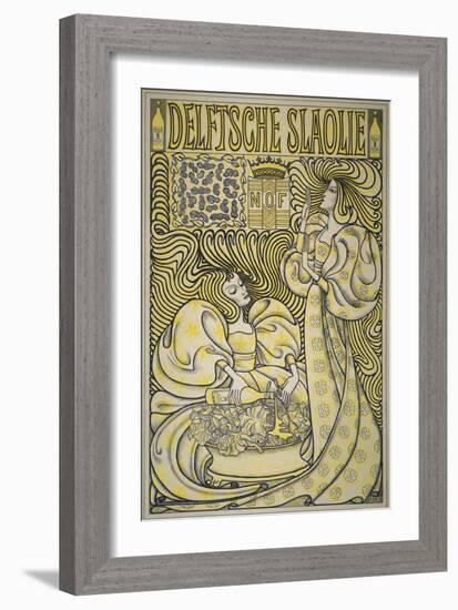 Poster for Delft Salad Oil, 1894-Jan Theodore Toorop-Framed Giclee Print