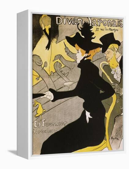 Poster for Divan Japonais-Henri de Toulouse-Lautrec-Framed Premier Image Canvas