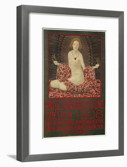 Poster for Dresden Art Exhibition-null-Framed Art Print