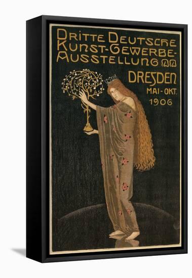 Poster for Dresden Art Exhibition-null-Framed Premier Image Canvas