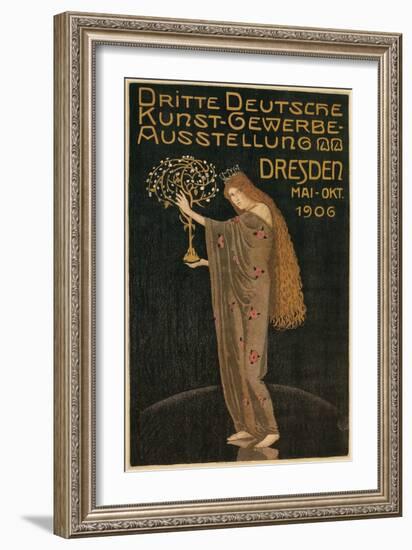 Poster for Dresden Art Exhibition-null-Framed Giclee Print
