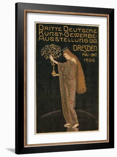 Poster for Dresden Art Exhibition-null-Framed Giclee Print