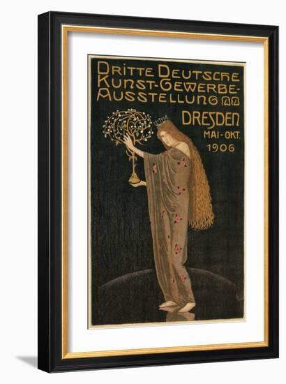 Poster for Dresden Art Exhibition-null-Framed Giclee Print