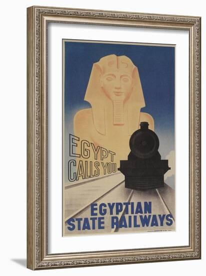 Poster for Egyptian Railways-null-Framed Art Print