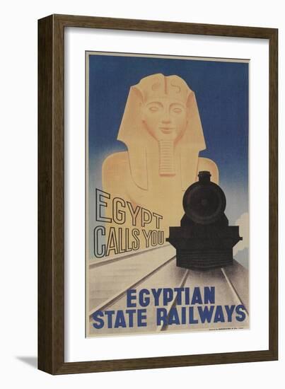 Poster for Egyptian Railways-null-Framed Art Print