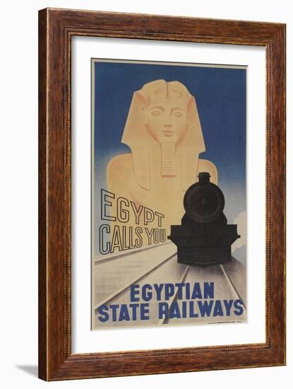 Poster for Egyptian Railways-null-Framed Premium Giclee Print