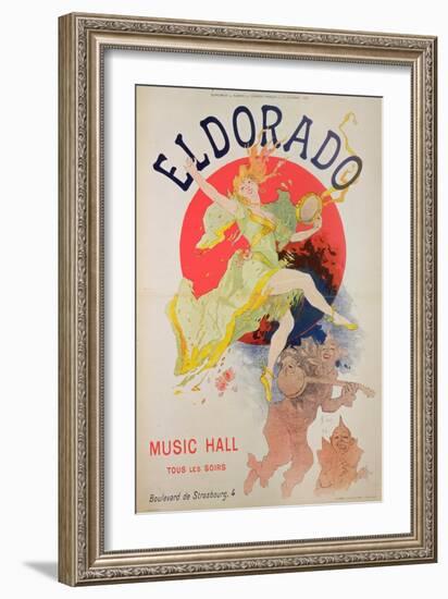 Poster for El Dorado by Jules Cheret (1836-1932)-Jules Chéret-Framed Giclee Print