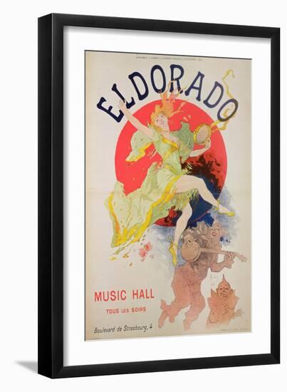 Poster for El Dorado by Jules Cheret (1836-1932)-Jules Chéret-Framed Giclee Print