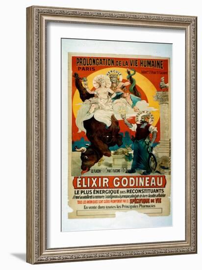 Poster for Elixir Godineau, c.1900-French School-Framed Giclee Print