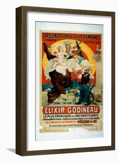 Poster for Elixir Godineau, c.1900-French School-Framed Giclee Print