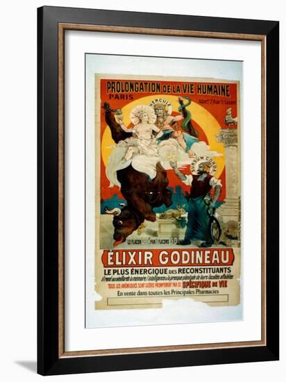 Poster for Elixir Godineau, c.1900-French School-Framed Giclee Print