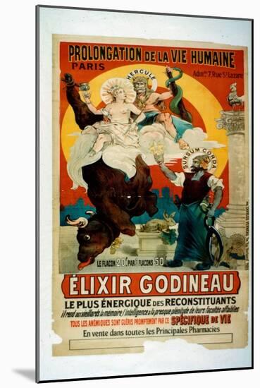Poster for Elixir Godineau, c.1900-French School-Mounted Giclee Print