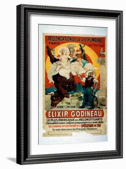 Poster for Elixir Godineau, c.1900-French School-Framed Giclee Print