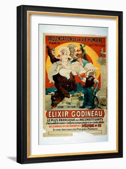 Poster for Elixir Godineau, c.1900-French School-Framed Giclee Print