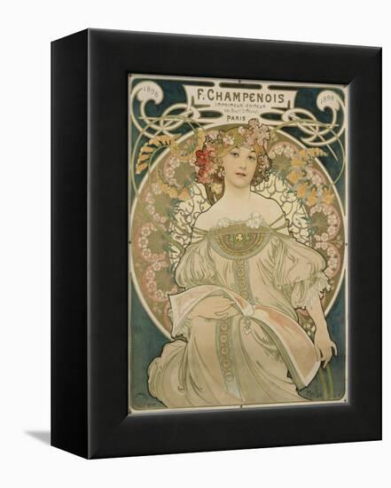 Poster for F. Champenois, 1897-Alphonse Mucha-Framed Premier Image Canvas