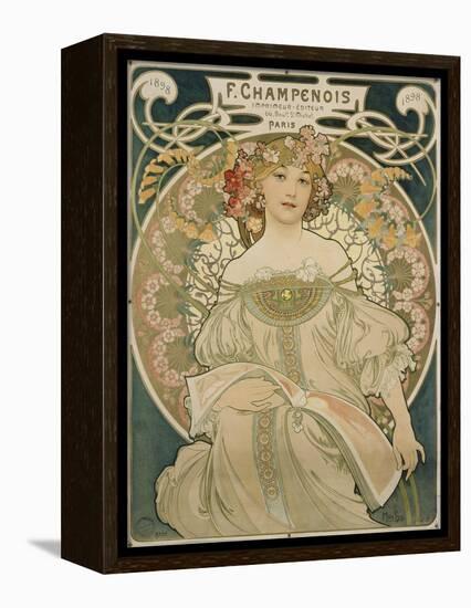 Poster for F. Champenois, 1897-Alphonse Mucha-Framed Premier Image Canvas