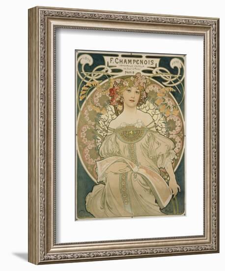 Poster for F. Champenois, 1897-Alphonse Mucha-Framed Giclee Print