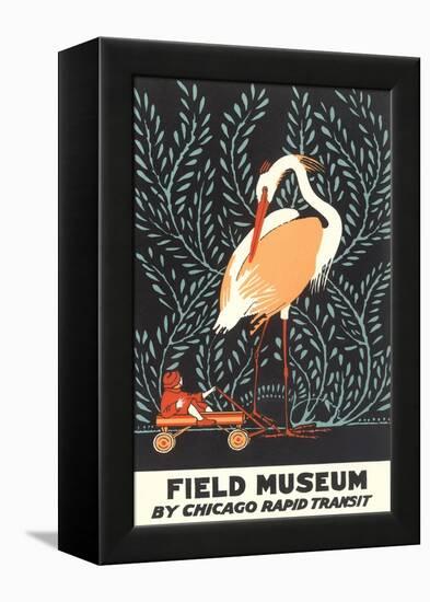 Poster for Field Museum with Giant Heron-null-Framed Stretched Canvas