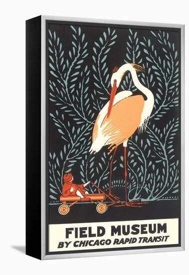 Poster for Field Museum with Giant Heron-null-Framed Stretched Canvas