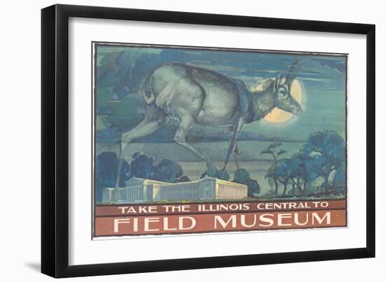 Poster for Field Museum with Horned Antelope-null-Framed Giclee Print