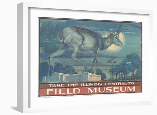 Poster for Field Museum with Horned Antelope-null-Framed Giclee Print