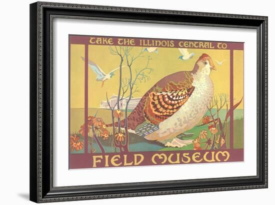 Poster for Field Museum with Quail-null-Framed Giclee Print